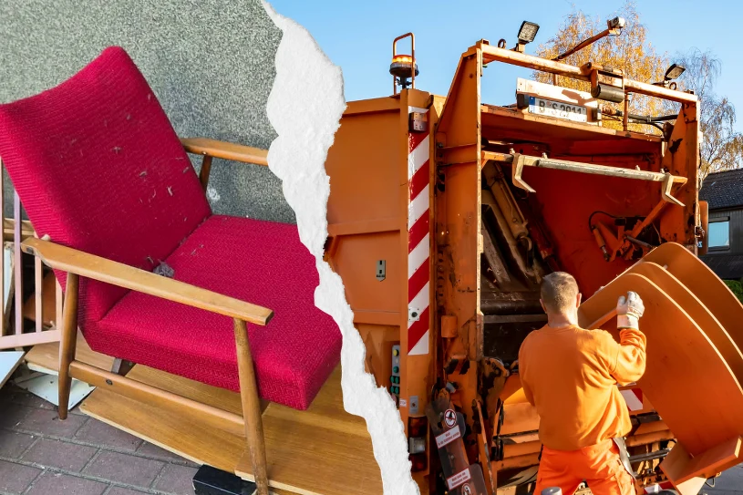 Umeblowali mieszkanie na śmietniku. „Stoimy jak sępy. Nie damy zabrać”