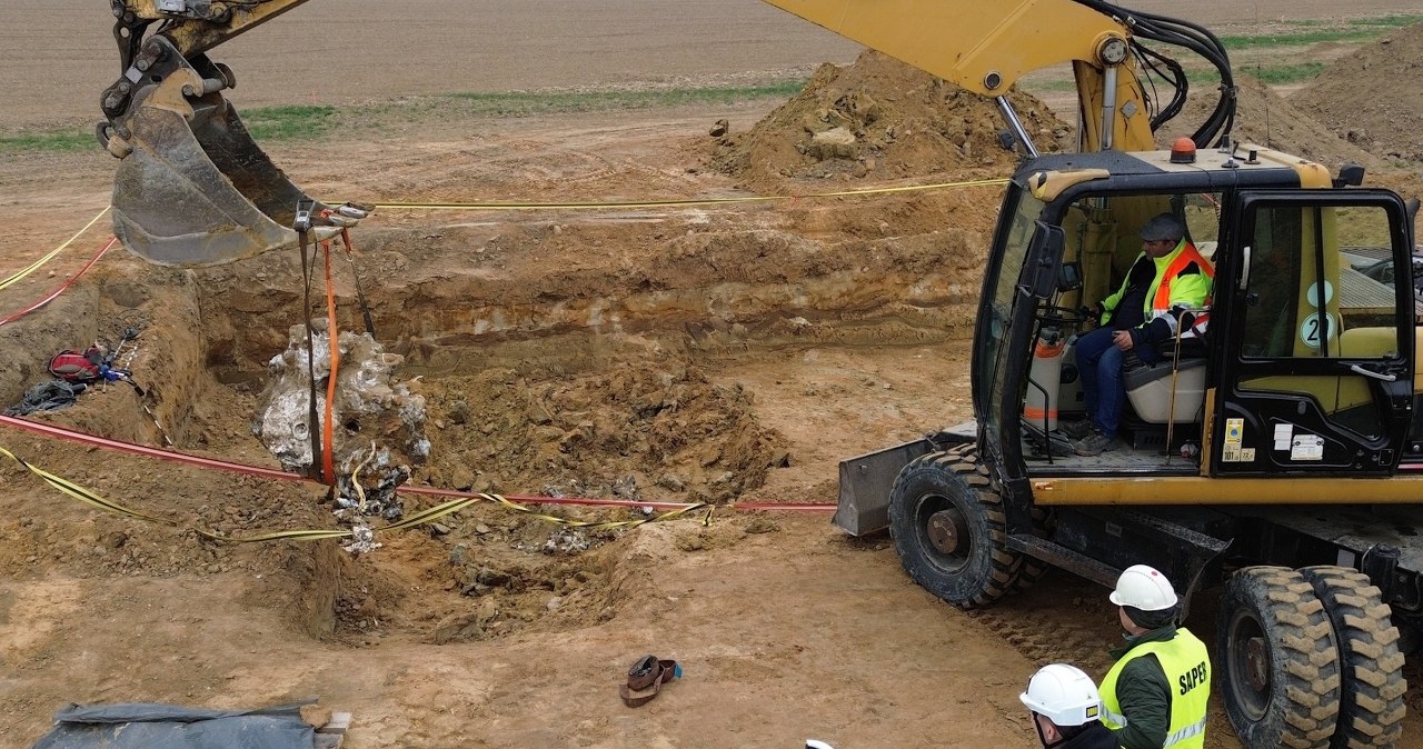 Na budowie drogi S8 na Dolnym Śląsku odkryto wrak niemieckiego samolotu