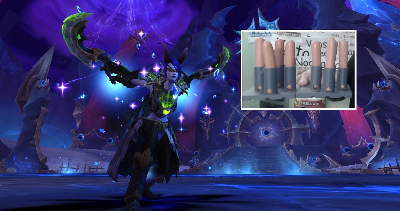 World of Warcraft z parówkami zamiast kontrolera? Gracz podbija internet