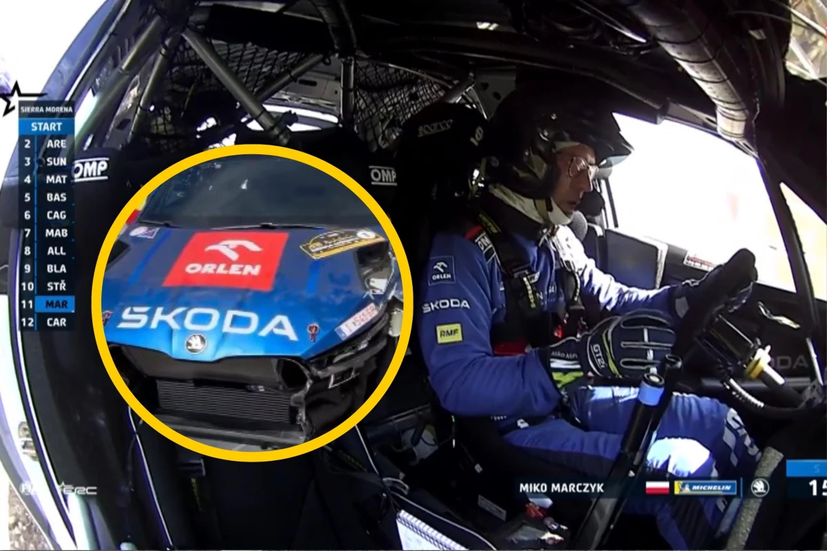 Mikołaj Marczyk - obrońca tytułu rajdowego mistrza Europy wypadł z drogi na trasie trzeciego odcinka specjalnego Rajdu Sierra Morena, pierwszej rundy cyklu ERC. Samochód został uszkodzony. Na szczęście Marczyk i jego pilot Szymon Gospodarczyk nie zostali poszkodowani. 