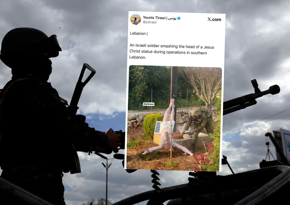Siły Obronne Izraela potwierdziły autentyczność zdjęcia, które w ostatnich godzinach obiegło media społecznościowe i wywołało duże poruszenie. Na fotografii widać żołnierza rozbijającego młotem posąg Jezusa w południowym Libanie.