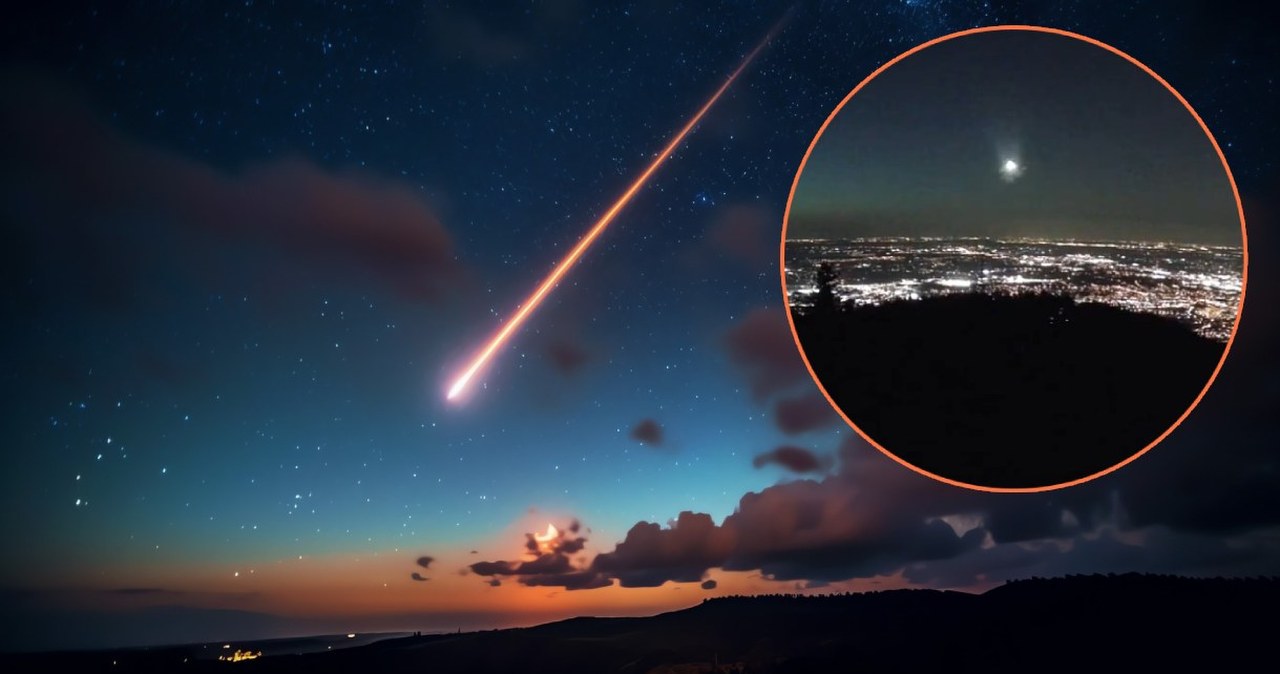 Wyjątkowo jasny bolid nad Polską. Kula ognia na nagraniu