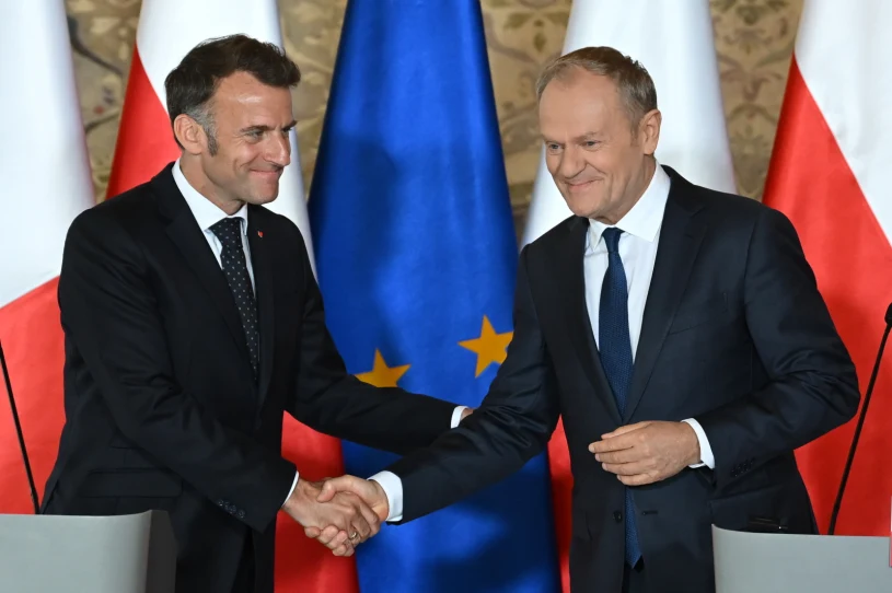 "Nowa era w Europie". Macron mówił w Gdańsku o Magyarze