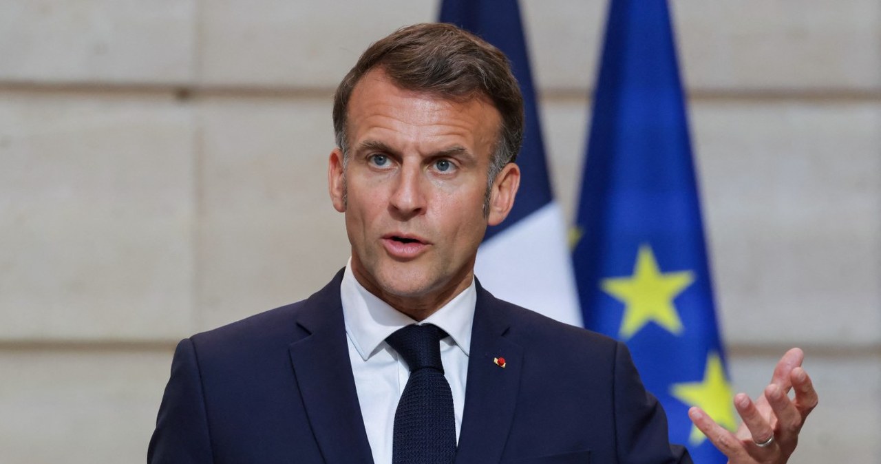 Macron o umowie Izrael - UE. "Pytania będą uzasadnione"