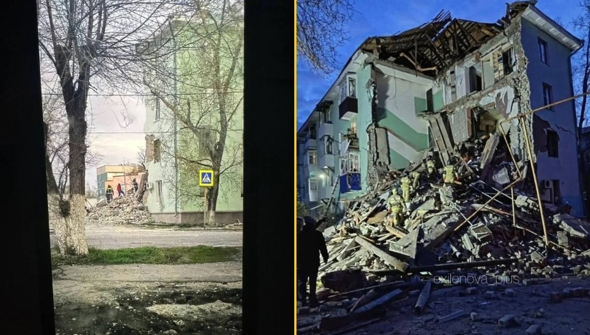 Ukraiński dron uderzył w blok. Nie żyją dwie osoby, wielu rannych