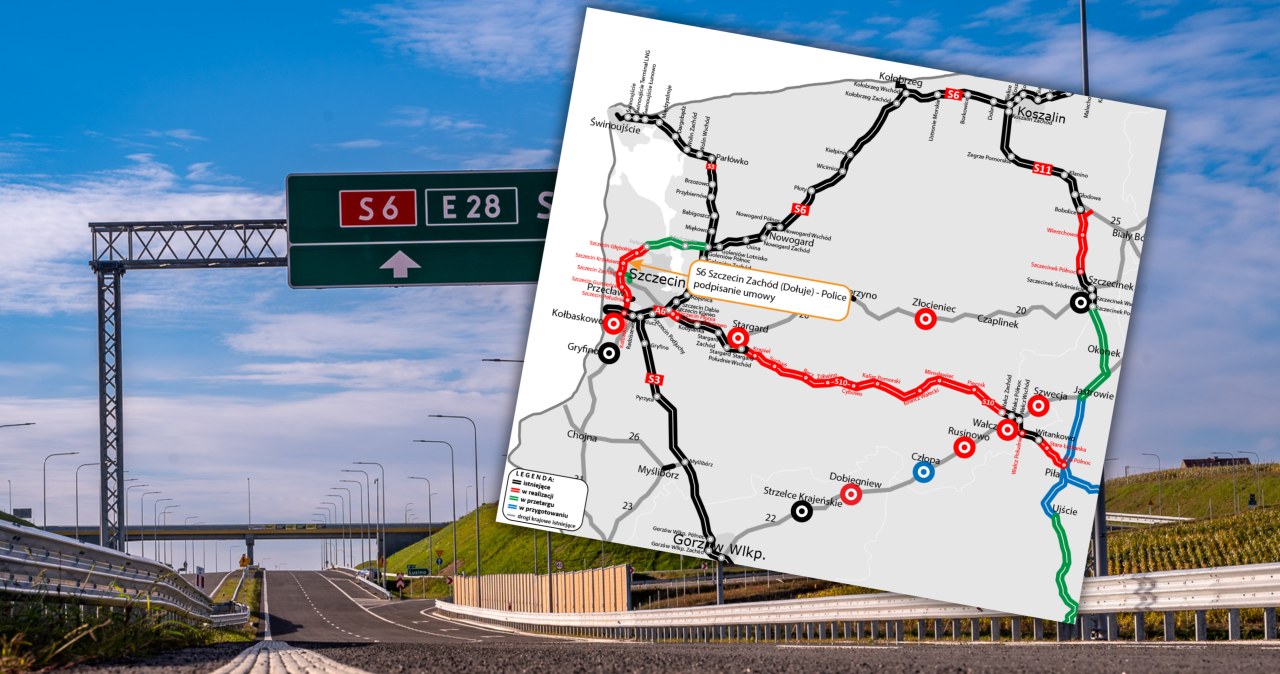 Nowy odcinek S6 za 694 mln zł. Powstanie 12 km trasy wokół Szczecina