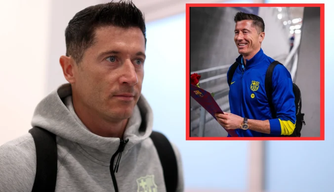 W Barcelonie już świętują, Lewandowski "nagrodzony". Sceny w korytarzu