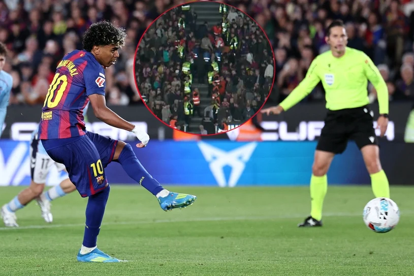 Chwile strachu na Camp Nou. Koszmar Yamala, potem medycy na trybunach