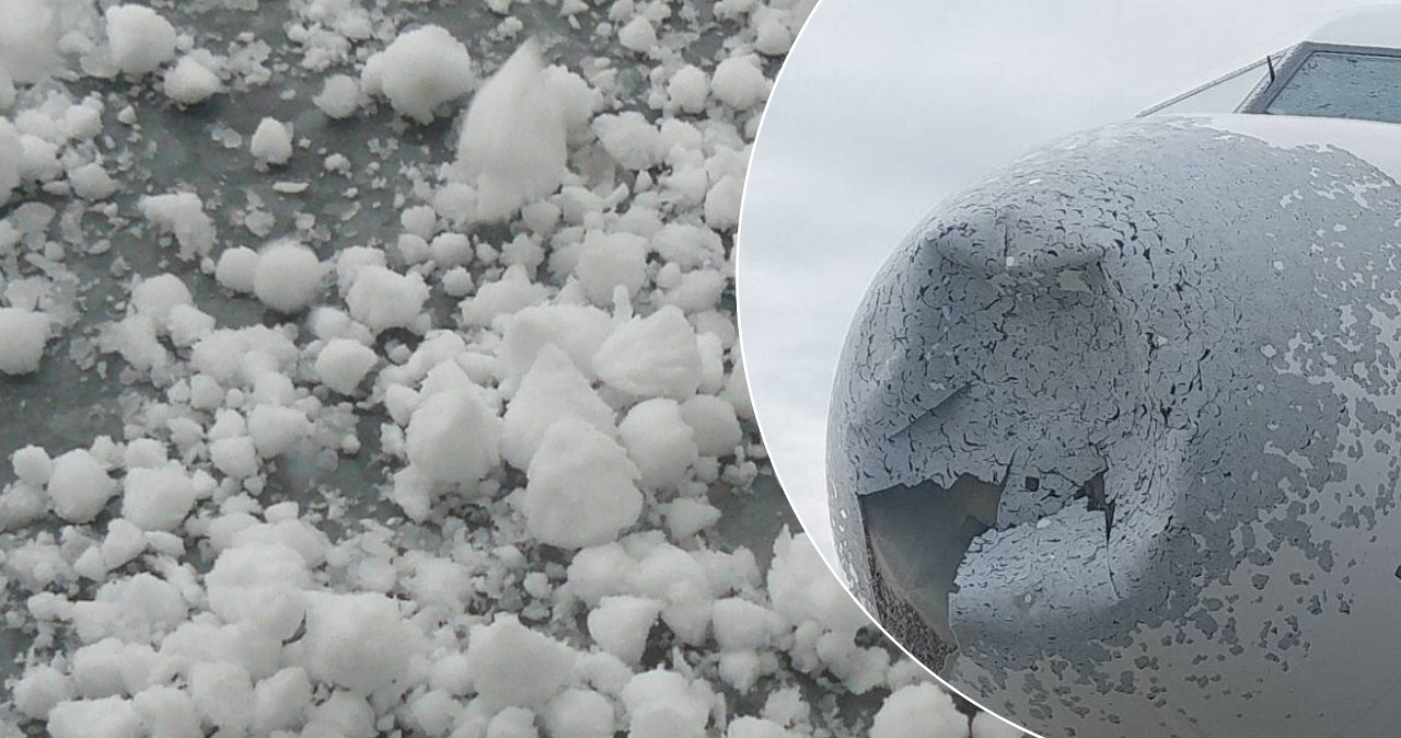 Grad zdemolował Airbusa. Trwa wielka naprawa w Pyrzowicach