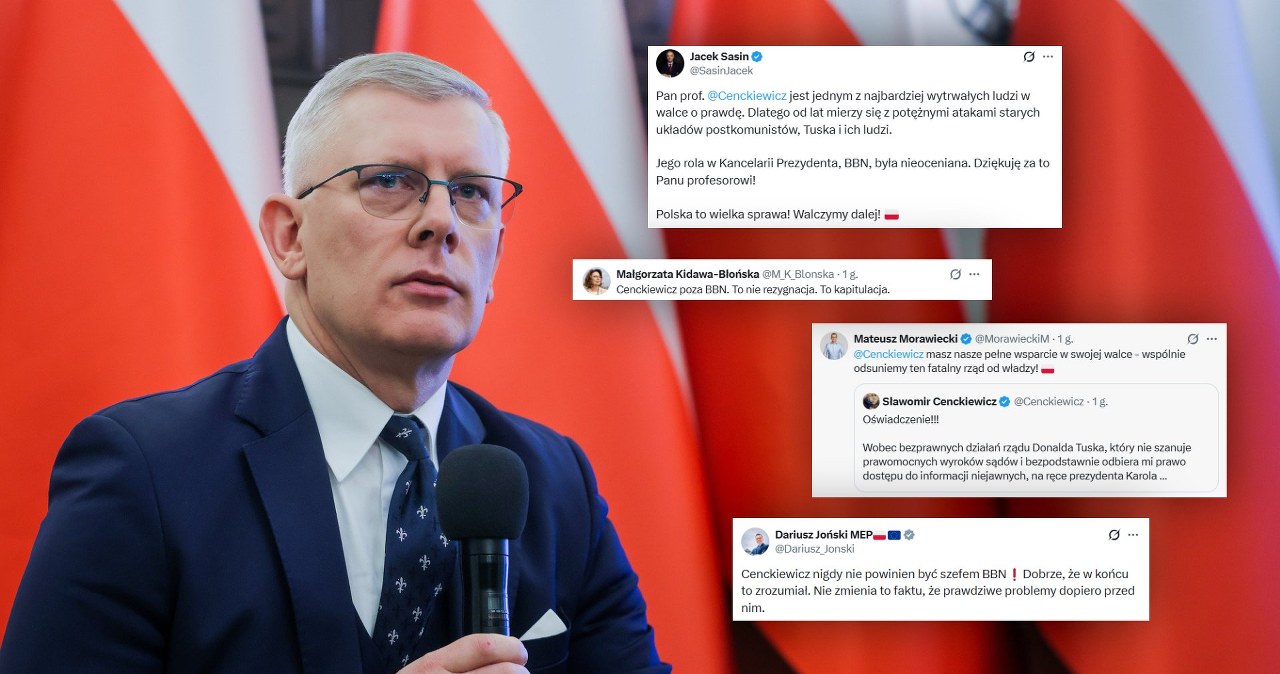 Fala komentarzy po rezygnacji Cenckiewicza. W sieci wrze