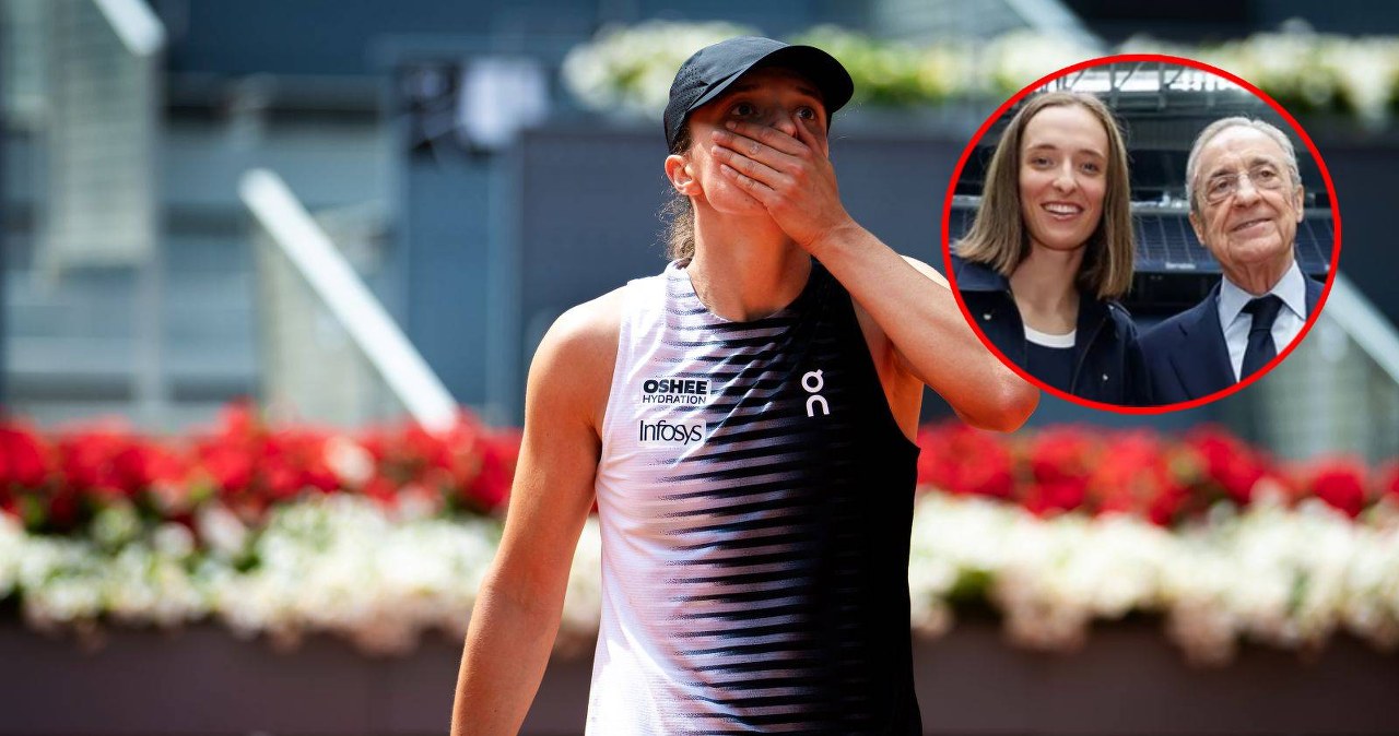 Świątek spotkała się z szefem Realu. Prezent dla niej wywołał burzę