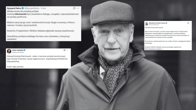 Bliscy i politycy żegnają Andrzeja Olechowskiego. "Miał rzadki dar"