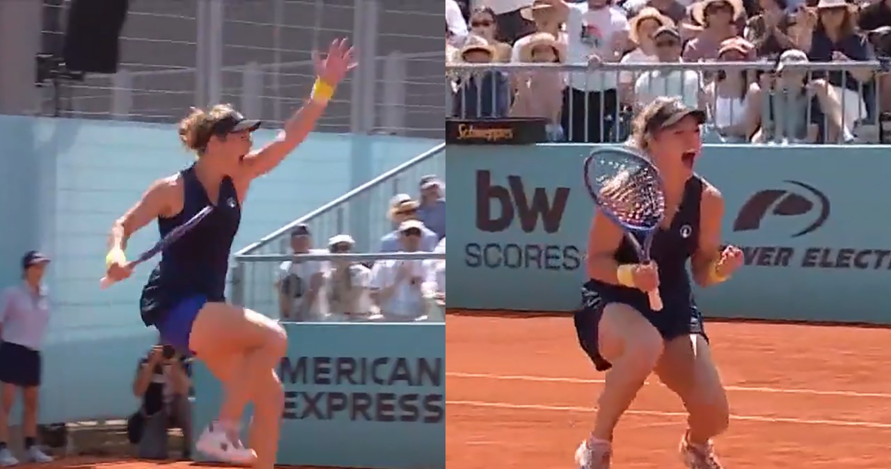 Szalona euforia Niemki. Turniejowe "1" za burtą WTA Madryt. Co za pogoń