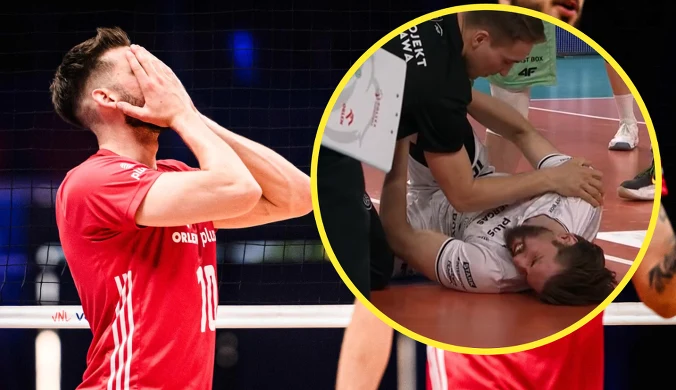 Niepokój o mistrza Europy. Polskiego siatkarza trzeba było znieść z boiska