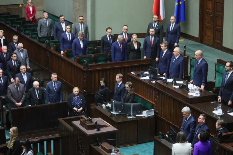 Gest w Sejmie dla Łukasza Litewki. Posłowie wstali, oddano mu hołd