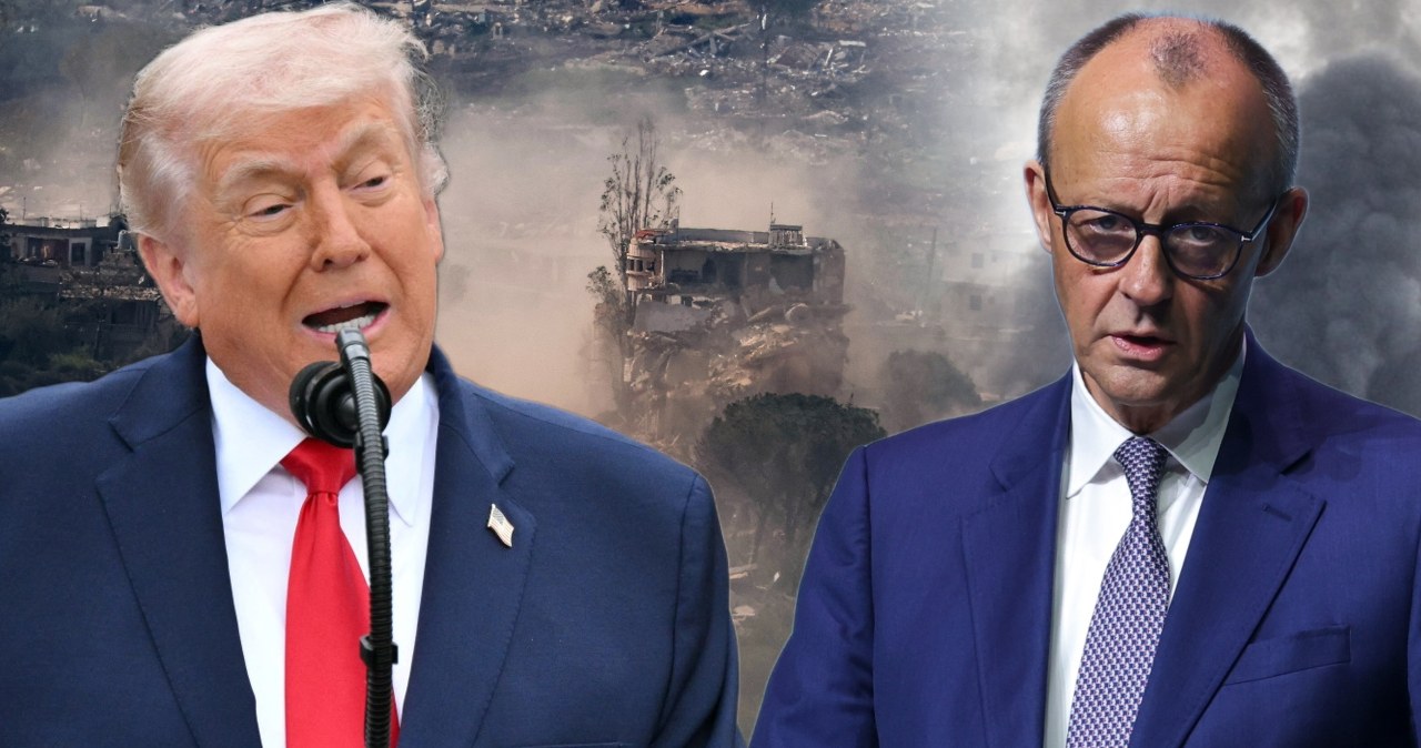 Merz skrytykował Trumpa, ten odpowiada. "Nie wie, o czym mówi"