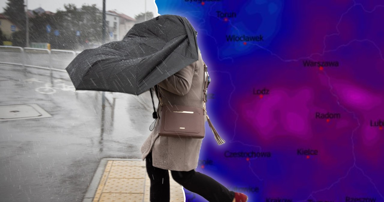 Wraca deszcz wymieszany ze śniegiem. Opady będą rozproszone