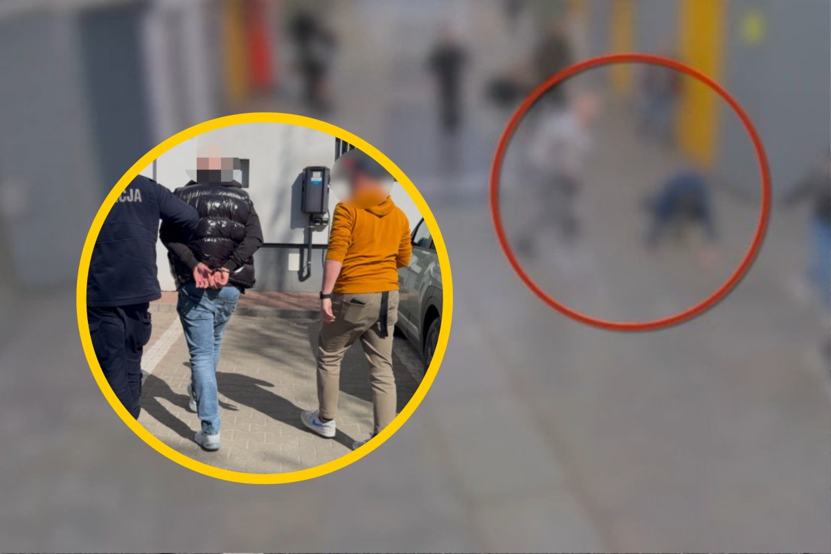 Uderzył w tył głowy, a potem kopał leżącego. Brutalny atak na stacji metra