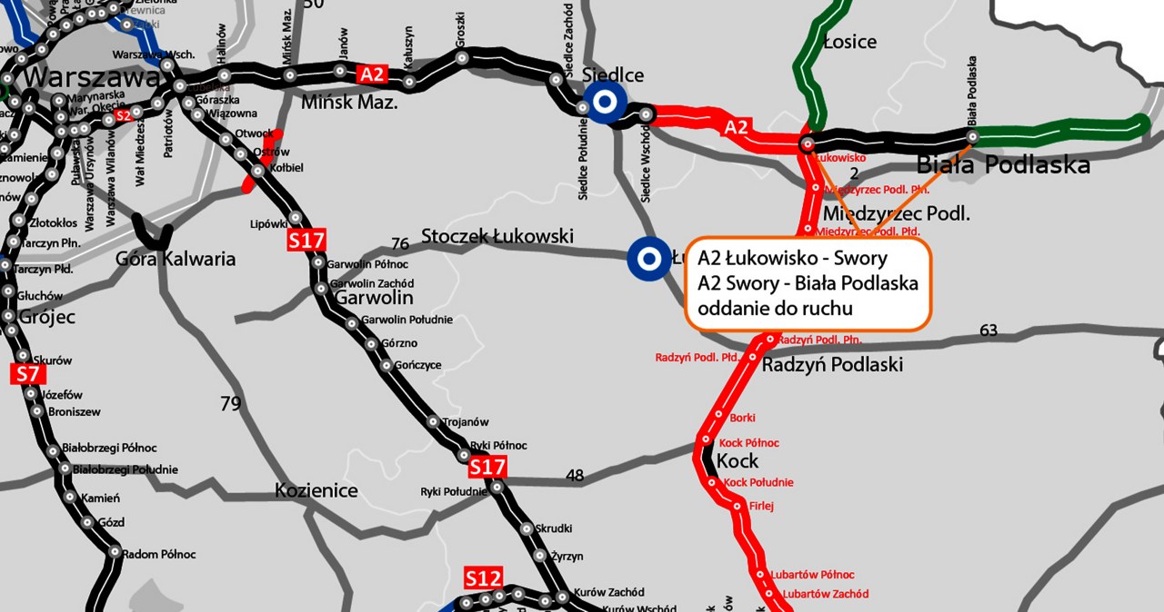 Jeszcze szybciej na wschód. Autostrada A2 wydłuża się o kolejne kilometry