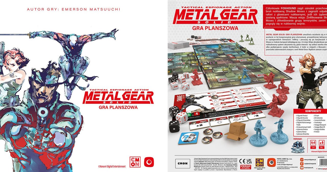 Metal Gear Solid - dziś premiera planszowej wersji gry