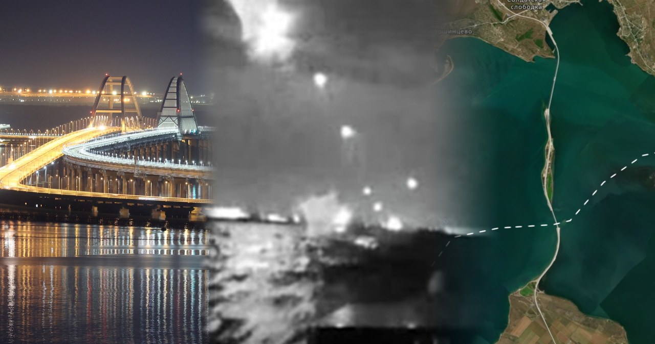 Nocna operacja Ukraińców przy moście Krymskim. Rosjanie zaskoczeni