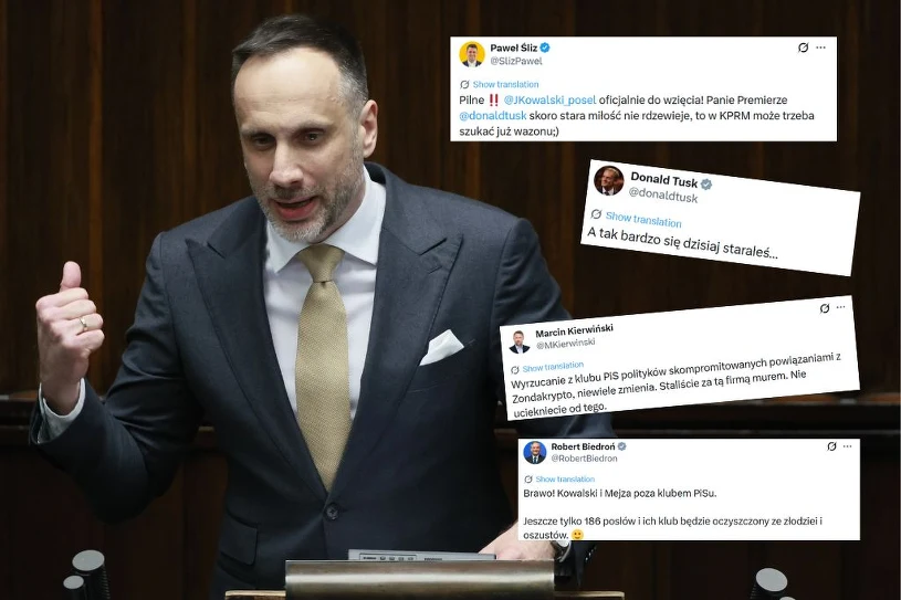 Kowalski poza PiS, fala komentarzy. "A tak bardzo się starałeś..."