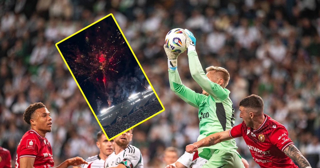 50. minuta w meczu Legii o utrzymanie. Nagle wystrzelili fajerwerki