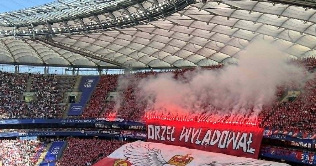 Zaskakująca oprawa na Narodowym. Na meczu reprezentacji jej zakazano