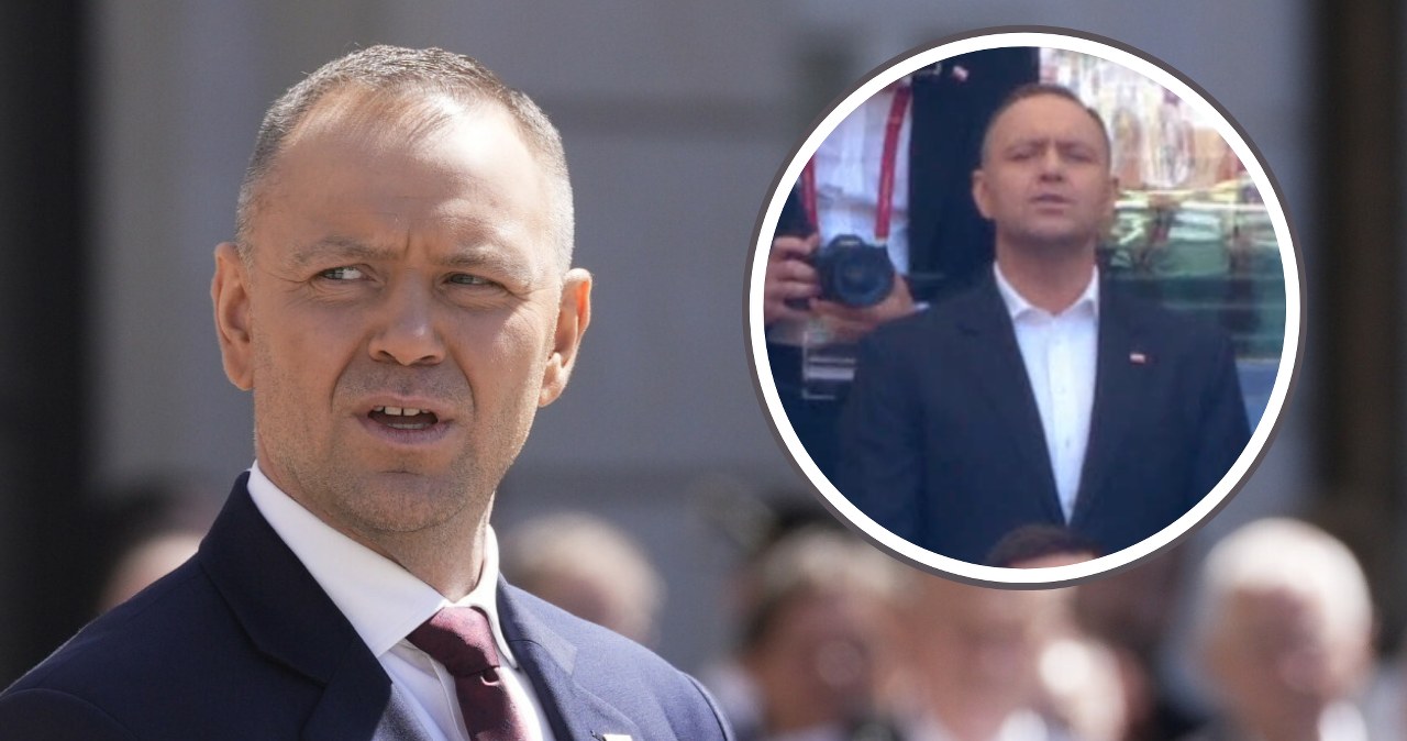 Nawrocki nie mógł tego odpuścić. Pokazały go kamery. Podczas hymnu Polski