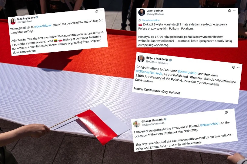 Świat składa Polsce życzenia. "Manifest wolności i sprawiedliwości"