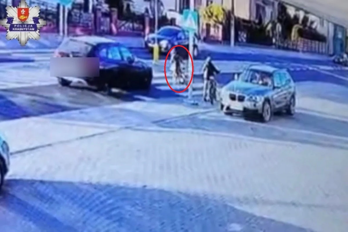 Do niebezpiecznego zdarzenia doszło w gminie Izbica (woj. lubelskie). 44-letni kierowca BMW potrącił na oznakowanym przejściu dla pieszych 10-letniego chłopca, który przeprowadzał rower przez jezdnię. Mężczyzna był po spożyciu alkoholu, a całe zajście zarejestrowała kamera monitoringu.
