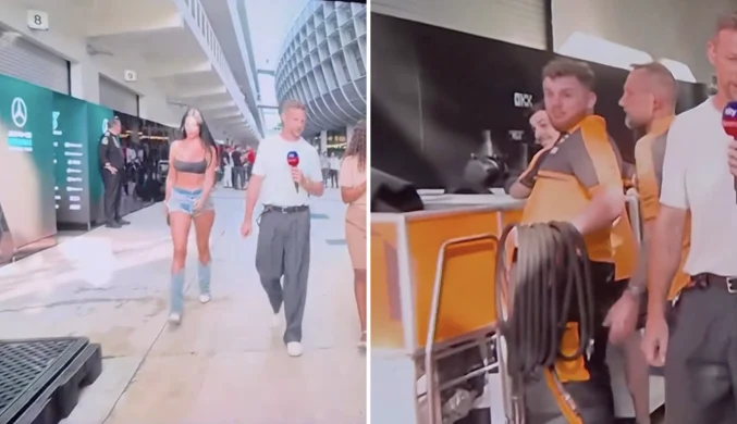 Miss mundialu w padoku F1. Postawiła na odważną stylizację
