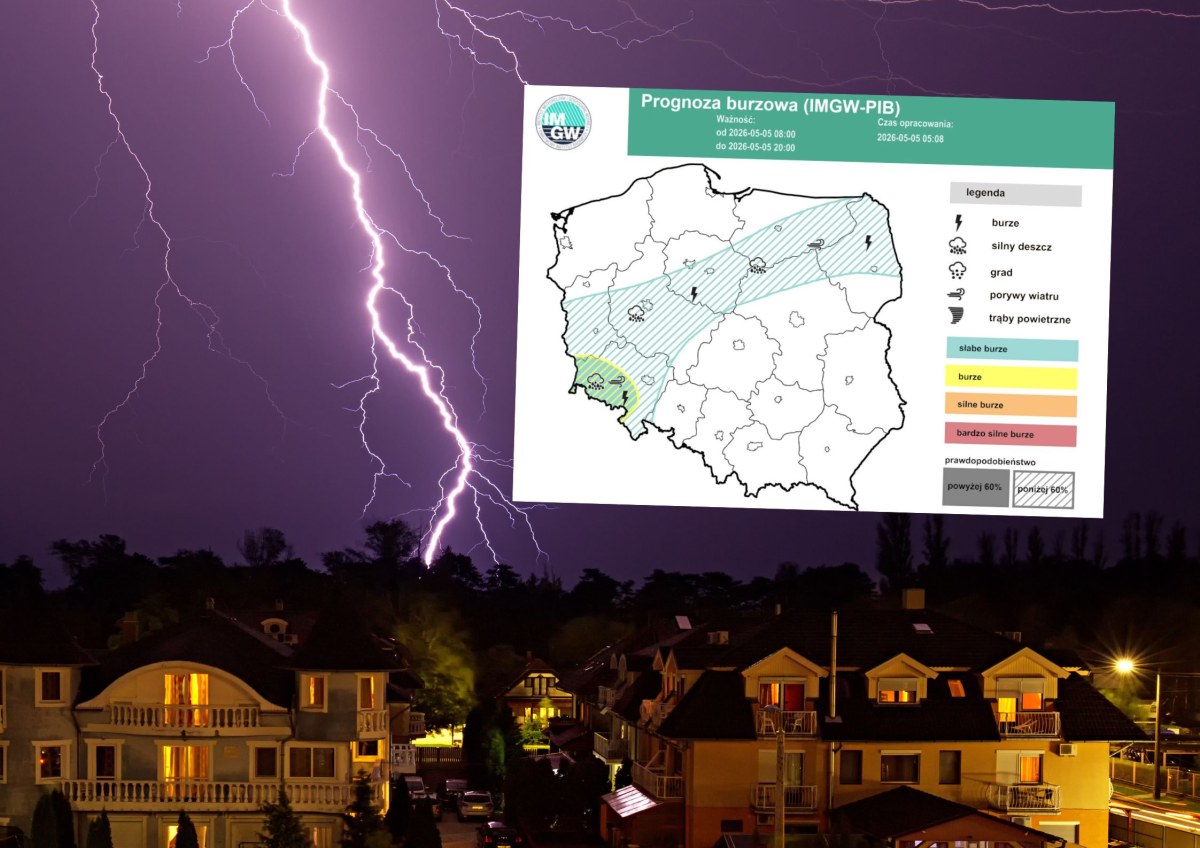 Burza nadciąga nad Polskę. Załamanie pogody w środku tygodnia