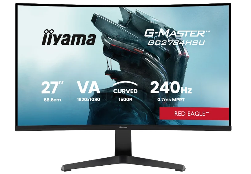 Nowe monitory iiyama G-Master Red Eagle: 27 cali, VA i 240 Hz dla graczy