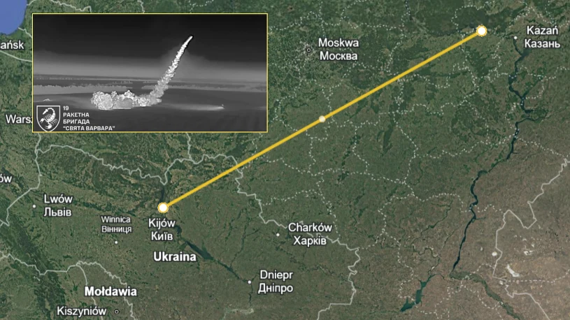 Niszczycielski lot "flamingów". Ukraina trafiła cel oddalony o 1500 km