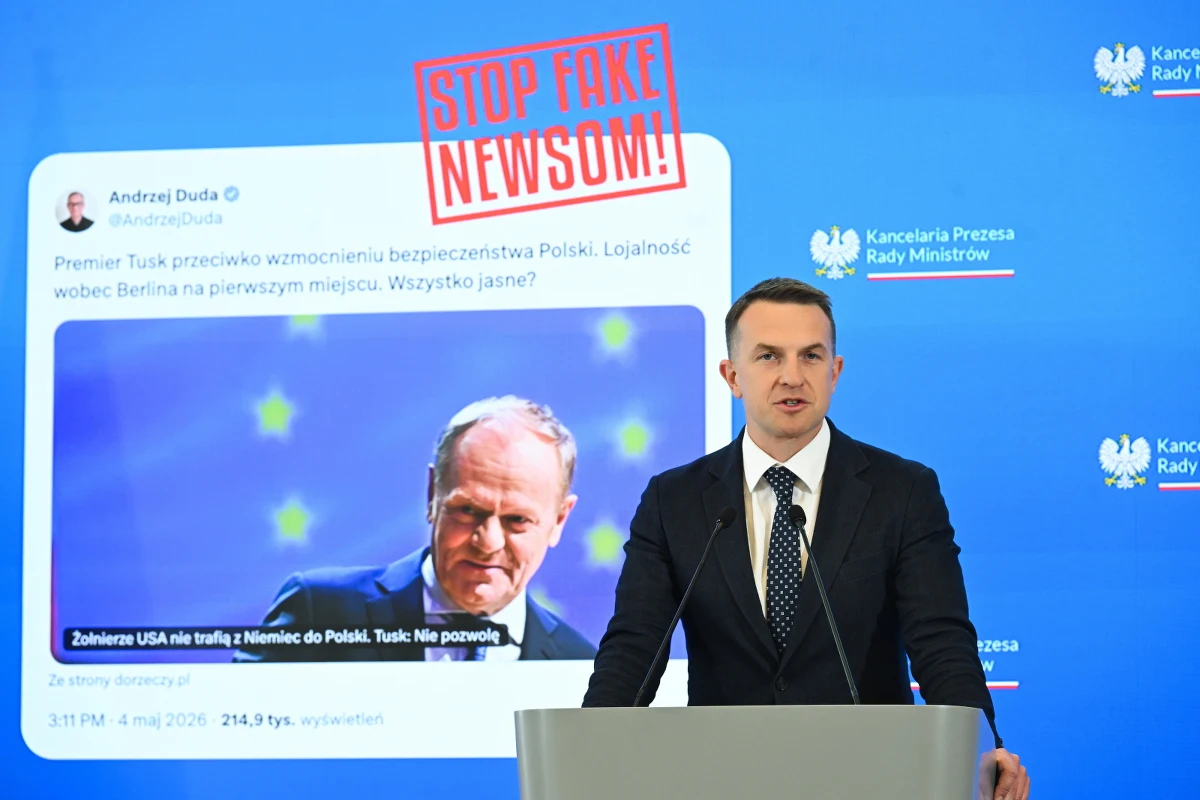 "To, co pisze pan Andrzej Duda jest nieprawdą. Szkoda, że kończy karierę polityczną raczej jako troll internetowy" – tak skomentował najnowszy wpis byłego prezydenta rzecznik rządu Adam Szłapka po posiedzeniu Rady Ministrów. Szłapka mówił szerzącej się w mediach społecznościowych dezinformacji, której przykładem jest m.in. wpis Andrzeja Dudy. 