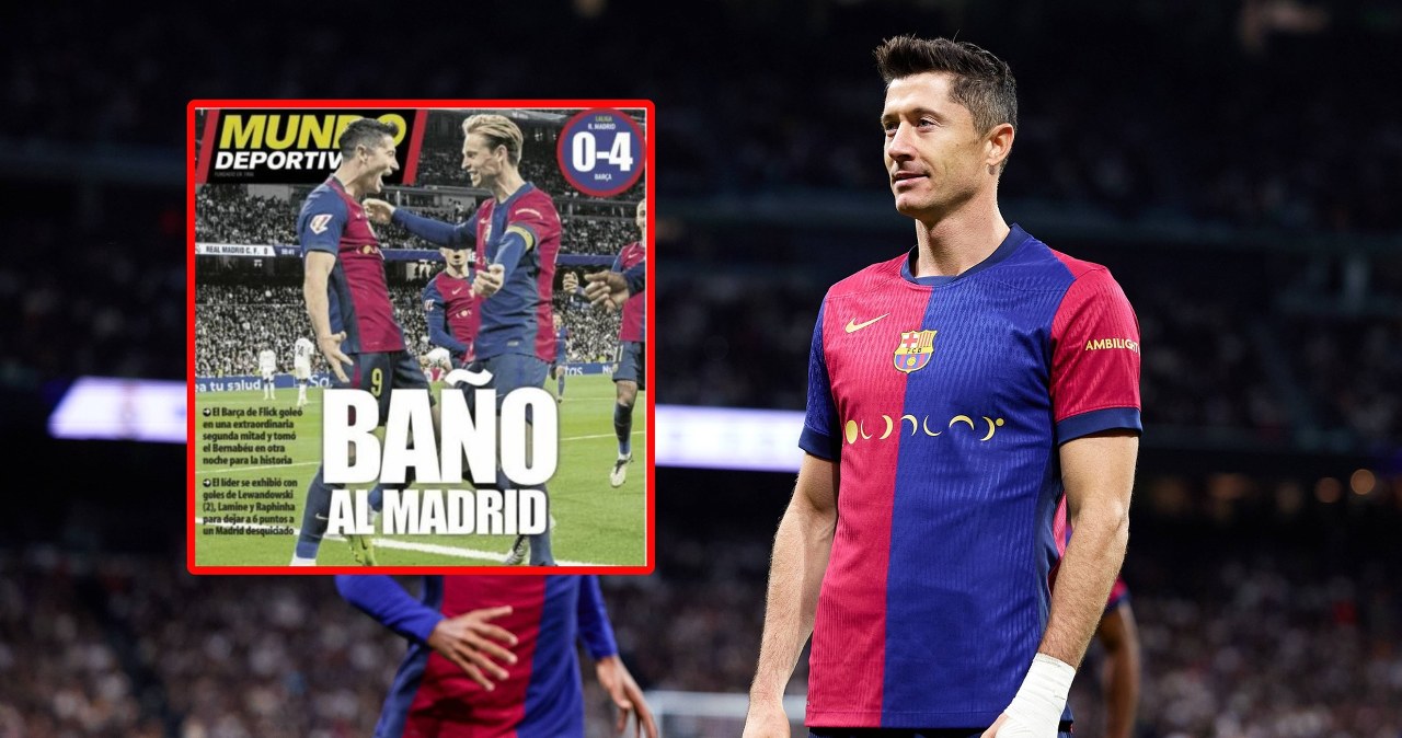 Lewandowski na okładkach w Hiszpanii. Real upokorzony na oczach świata