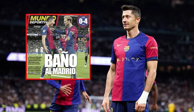 Lewandowski na okładkach w Hiszpanii. Real upokorzony na oczach świata