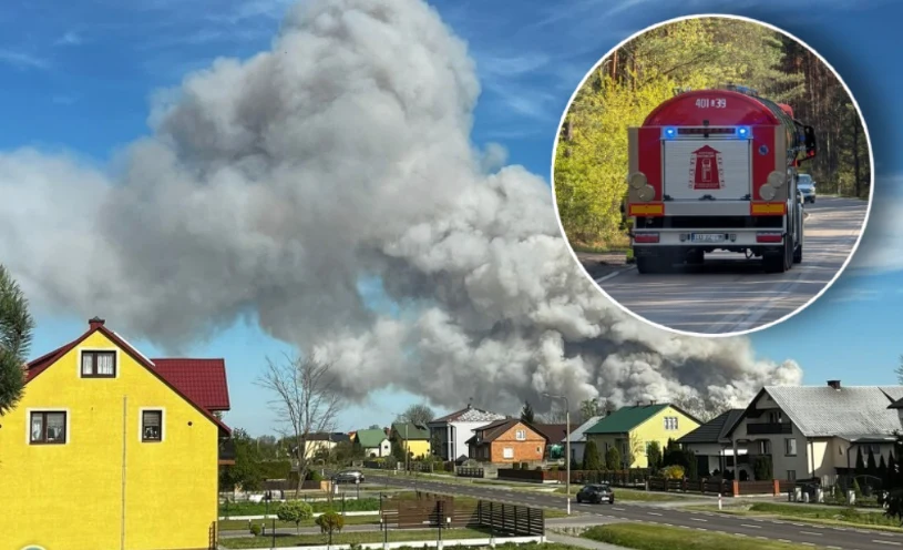 Wielki pożar na Lubelszczyźnie. Setki strażaków walczą z żywiołem