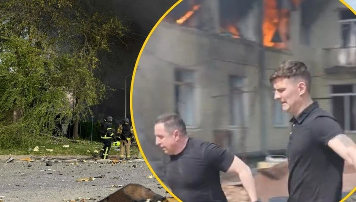 Dwa rosyjskie drony uderzyły w budynek przedszkola w centrum Sum na północnym wschodzie Ukrainy. Zniszczone jest całe pierwsze piętro budynku. 