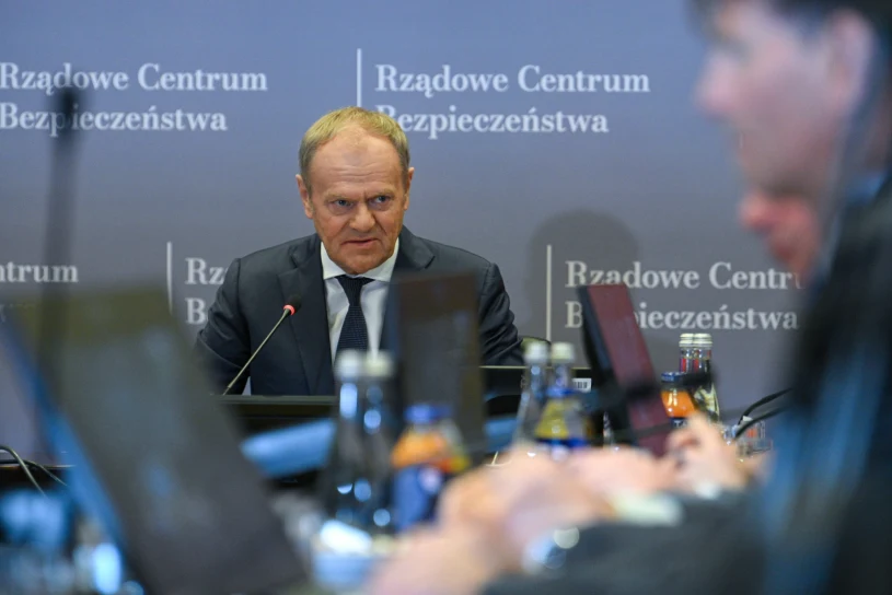 Pożar na Lubelszczyźnie. Odprawa z premierem
