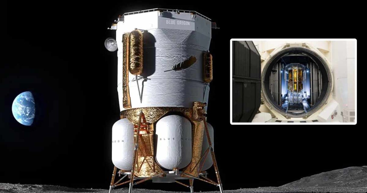 NASA testuje lądownik księżycowy Blue Origin. niedługo poleci na Księżyc