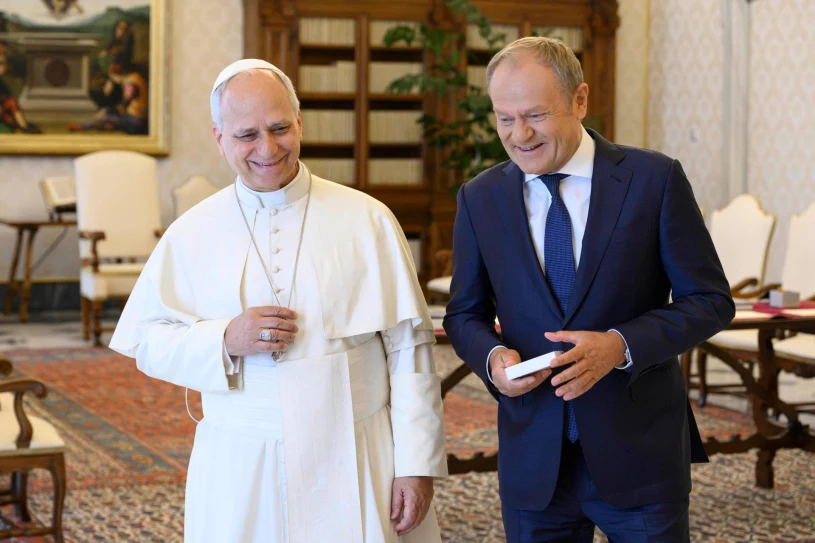 Donald Tusk na audiencji u Leona XIV. Zaprosił papieża do Polski