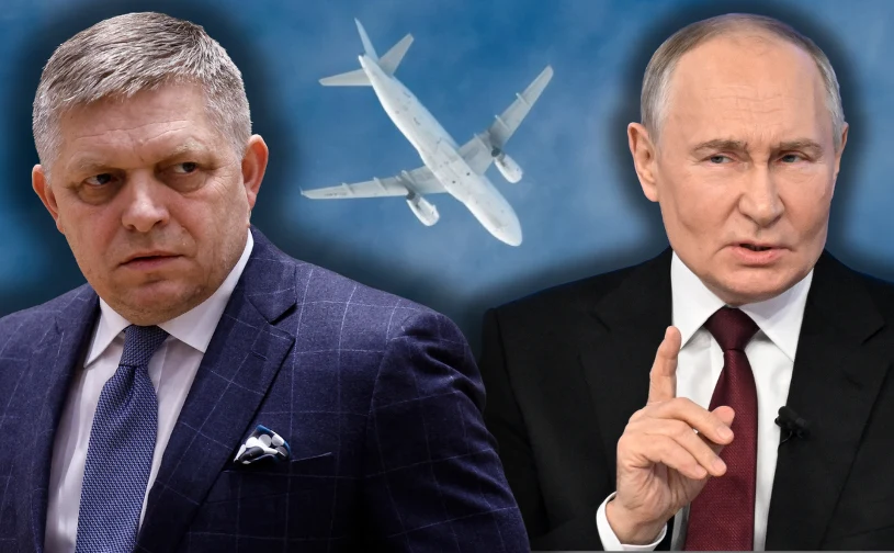 Premier Słowacji ruszył na spotkanie z Putinem. Wybrał nietypową trasę