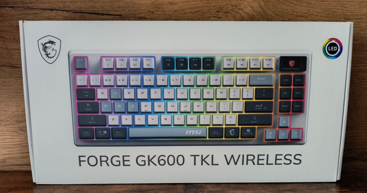 MSI Forge GK600 TKL Wireless: Nowy król opłacalności z ekranem LCD