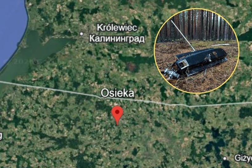 "Prawdopodobnie dron pochodzenia wojskowego" niedaleko granicy z Rosją