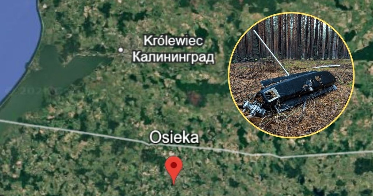 "Prawdopodobnie dron pochodzenia wojskowego" niedaleko granicy z Rosją
