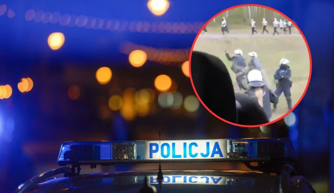 Policja w akcji przed meczem. Pseudokibice planowali atak, jest nagranie