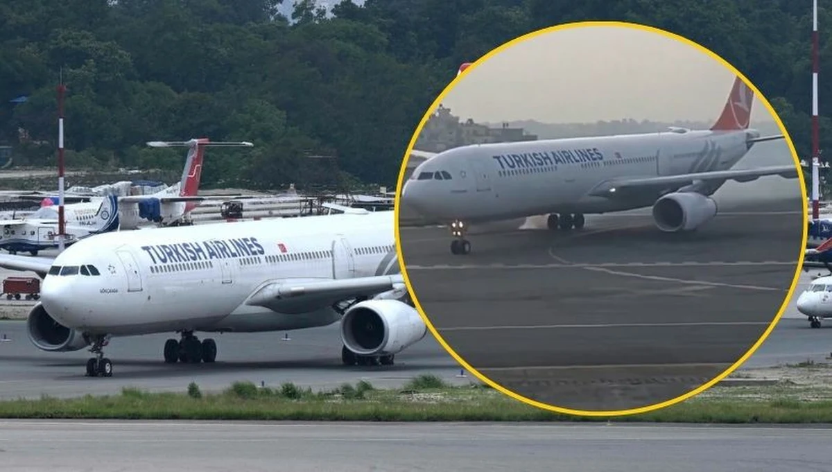 Dramatyczne chwile na lotnisku w Katmandu. W trakcie lądowania zapaliła się opona samolotu linii Turkish Airlines z 277 pasażerami i 11 członkami załogi na pokładzie. Dzięki sprawnej akcji ratunkowej nikt nie odniósł poważnych obrażeń, a wszyscy zostali bezpiecznie ewakuowani.