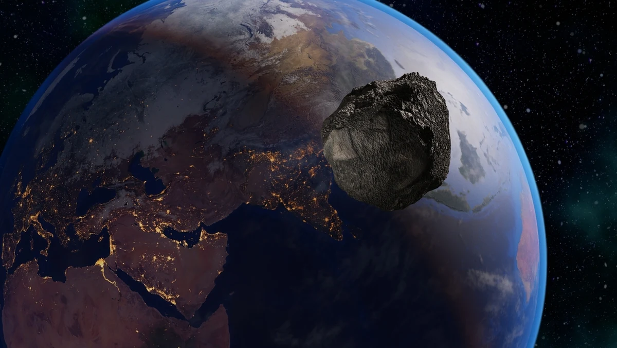 Astronomowie z zapartym tchem obserwują niebo. W najbliższy poniedziałek w pobliżu Ziemi przeleci nowo odkryta asteroida 2026 JH2. Obiekt znajdzie się w odległości zaledwie 90 tysięcy kilometrów od naszej planety - to około jedna czwarta dystansu dzielącego Ziemię od Księżyca, a więc, jak na warunki kosmiczne - rzut beretem. Choć dystans może niepokoić, naukowcy uspokajają: kosmiczny gość nie stanowi dla nas żadnego zagrożenia.